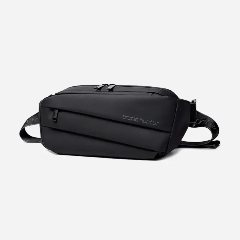 Arctic Hunter YB00043 Small Cross Body Waist Pouch with Adjustable Buckle PU Coated Watter Resistant Shoulder bag