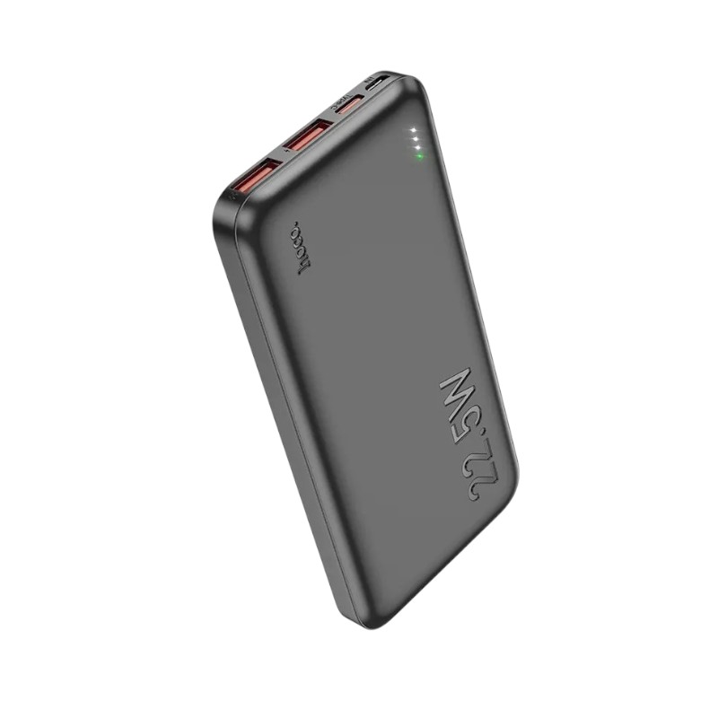 HOCO J101 10,000mAh 22.5W Power Bank – Black Color