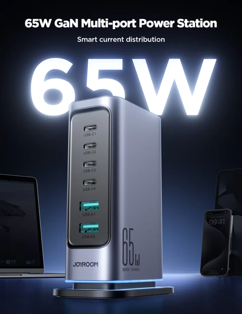 JR-TCM02 65W Multi-Port Charger